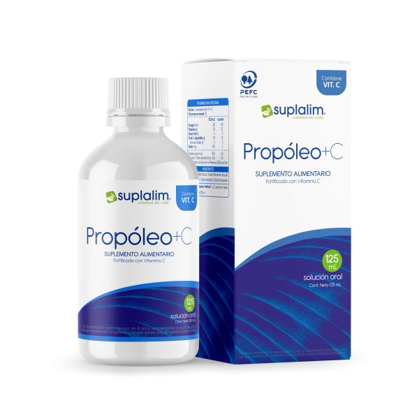 jarabe propóleo sistema inmune con vitamina C Suplalim