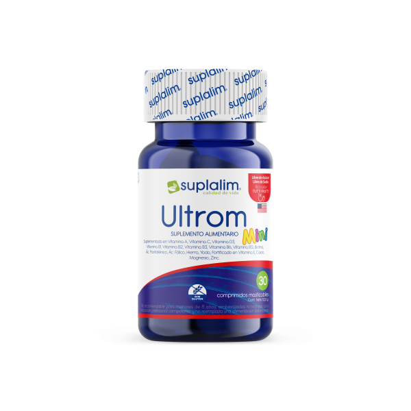 Ultrom Mini – Multivitamínico masticable para Niños con 23 Vitaminas