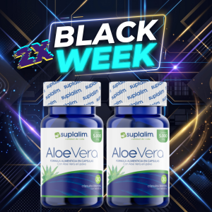 [Duo Black] - Aloe Vera - Suplemento para Reflujo, Gastritis y Digestión