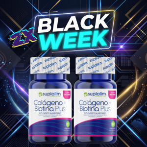 [Duo Black] - Colágeno + Biotina Plus - Suplemento para Piel, Cabello y Uñas