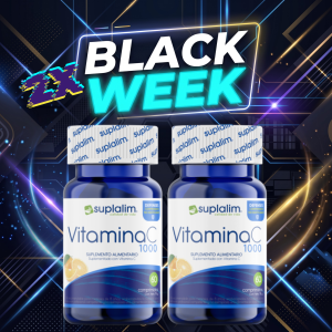 [Duo Black] - Vitamina C1000 mg - Suplemento para Inmunidad y Protección Antioxidante